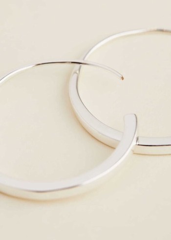 Phase Eight Silver Hoop Jewellery Silver Canada | CXLEUT-205